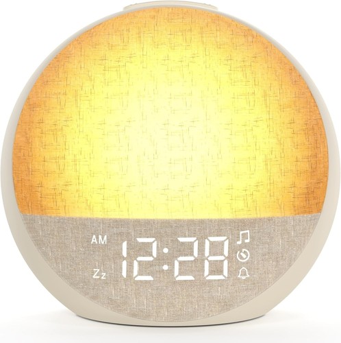 Sunrise alarm clock white - alarm, clock,